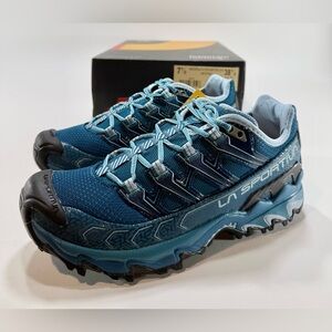 La Sportiva Ultra Raptor II Ink/Topaz  Trail Running Shoes Size 38.5 46O627624